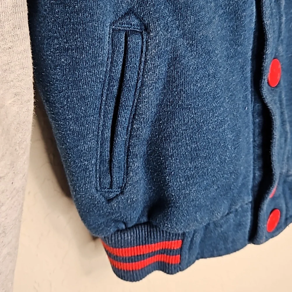Disney hooded snap front Mickey jacket, size 4